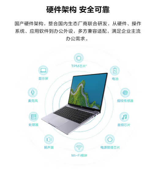 全國(guó)產(chǎn)化！華為推出擎云L540筆記本：搭載5nm麒麟9006C